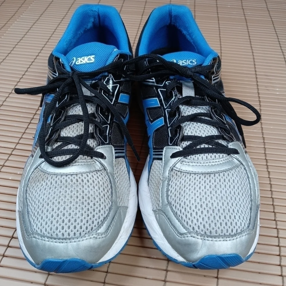Asics T716N Gel-Contend 4 Blue Mesh Lace-Up Running Shoes Men's US 14. 282pm